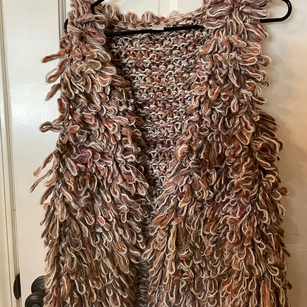 Hand knit Anthropologie vest